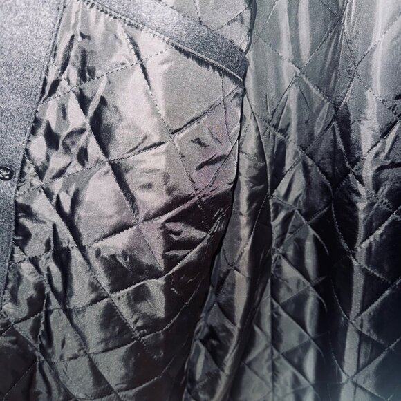 Claiborne Mens Charcoal Preppy Academic Wool Peacoat Double-Breasted Jacket XL - Picture 10 of 14